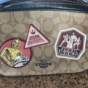 NWT Coach Star Wars Jes Signature "C" Canvas Patches Crossbody Bag Purse 88010